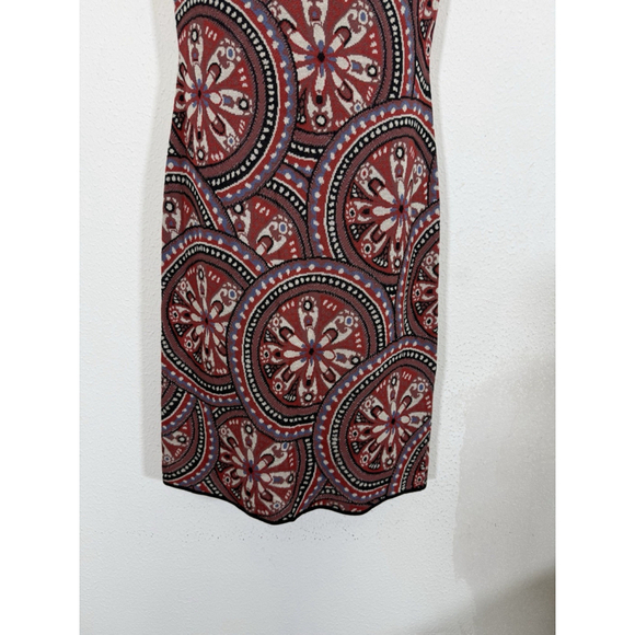 Peruvian Connection Allegra Knit Midi Dress MED Floral Pima Cotton Peru Boho - Picture 7 of 11